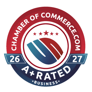 Chamber of Commerce A+ rated logo - Chad Weller
